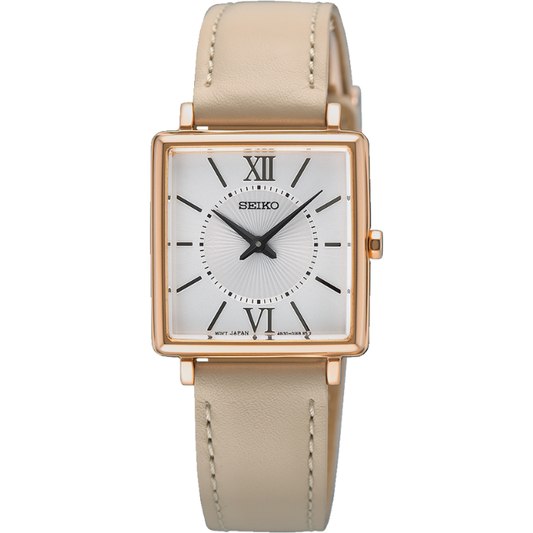 Seiko SWR114P Ladies Rose Gold Conceptual, Leather Strap