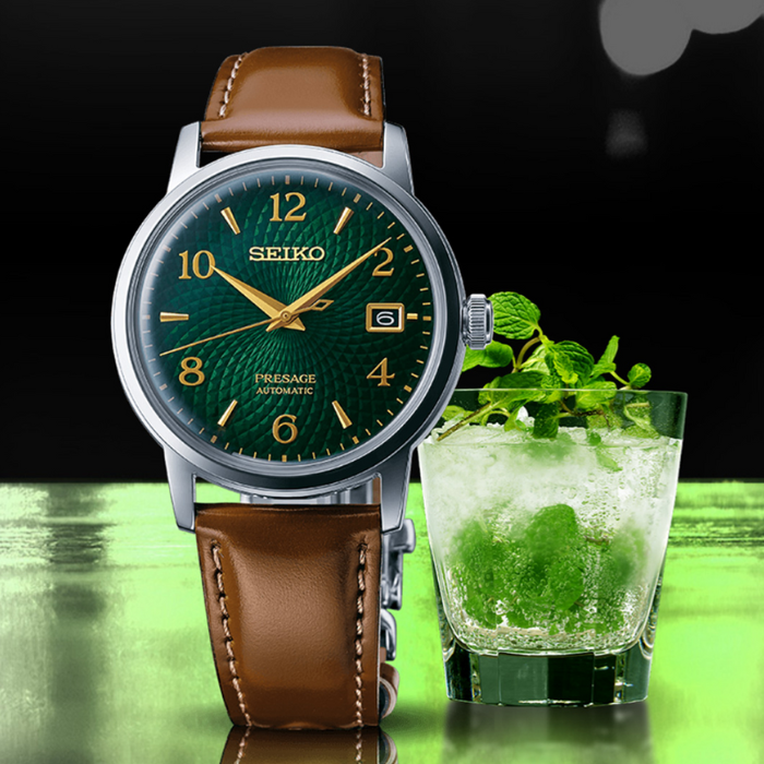 Seiko SRPE45J Presage Automatic Leather Strap