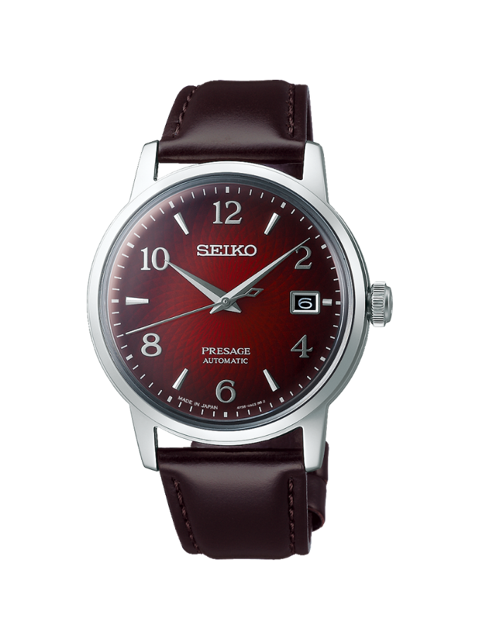Seiko SRPE41J Presage Automatic red dial