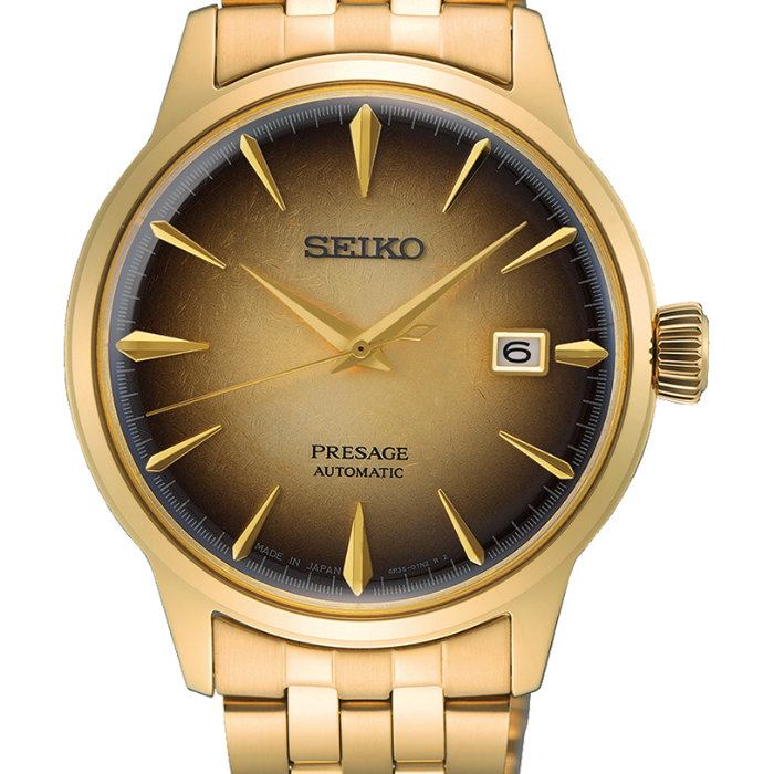 Seiko Presage SRPK46J Automatic Watch, Gold Plated