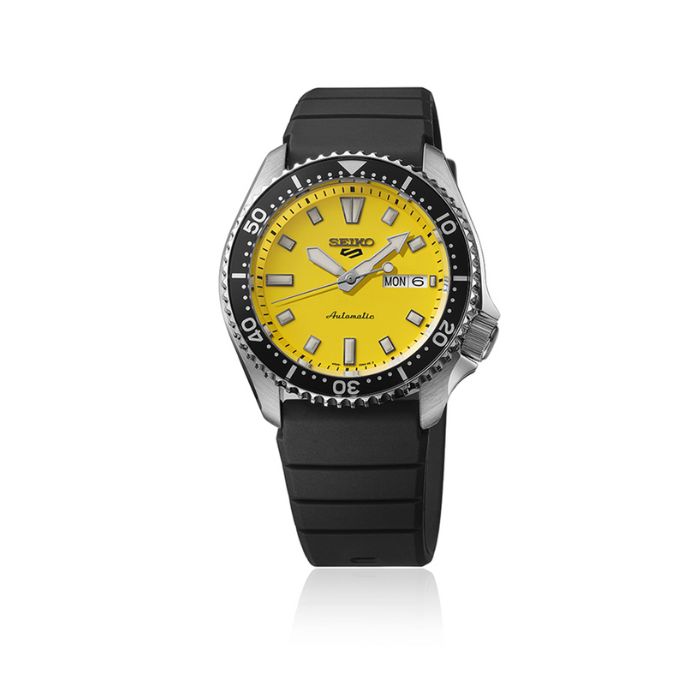 Seiko 5 SRPL87K Sports, Silicone strap