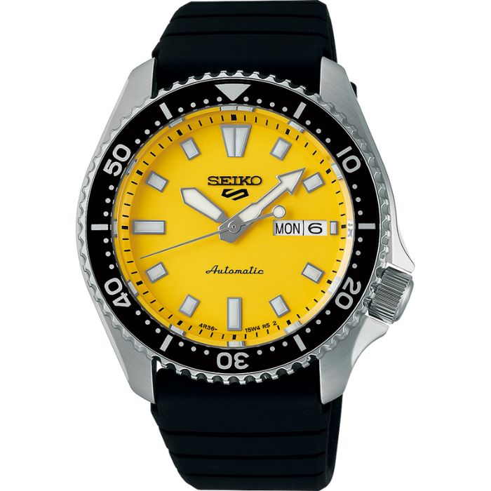 Seiko 5 SRPL87K Sports, Silicone strap