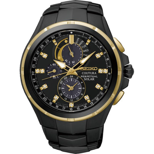 Seiko SSC573P Coutura solar diamond set,  bracelet band