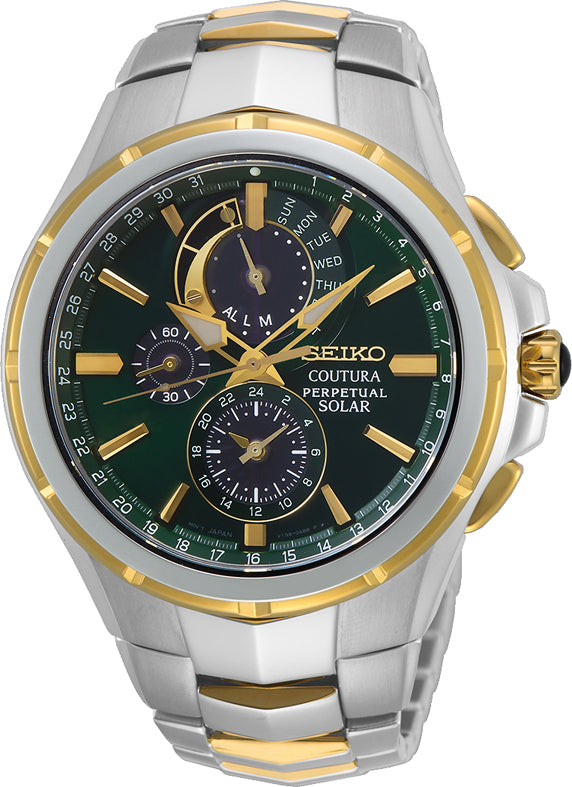 Seiko Coutura SSC763P Solar perpetual, bracelet band
