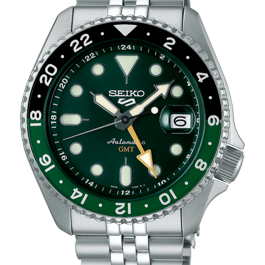 Seiko 5 SSK035K Automatic GMT, Green Dial