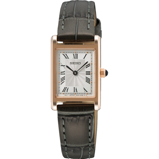 SWR096P Seiko Ladies RGP Conceptual Watch on a Leather Strap
