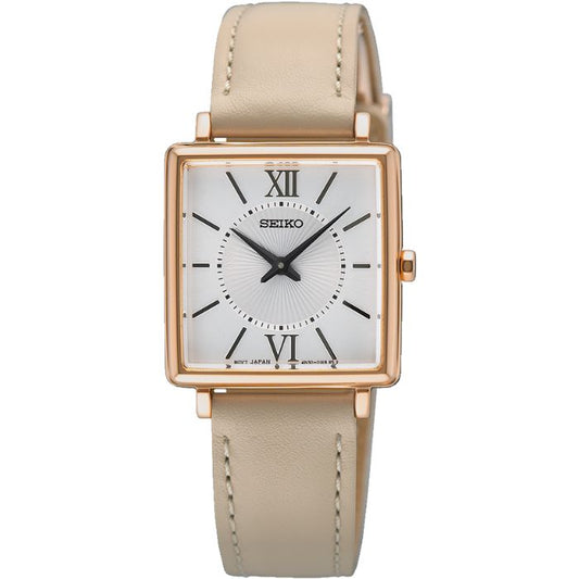 Seiko SWR114P Ladies Rose Gold Conceptual, Leather Strap