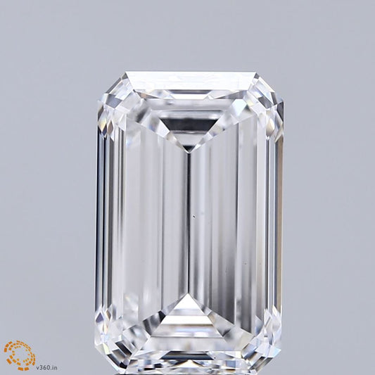 5.00 Carat D-VS1 Emerald Lab Diamond