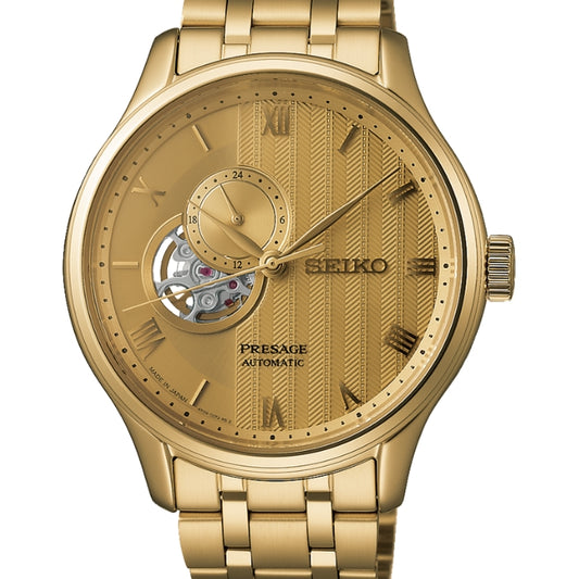 SSA468J Seiko Presage Gold Plated Japanese Garden, Bracelet Band